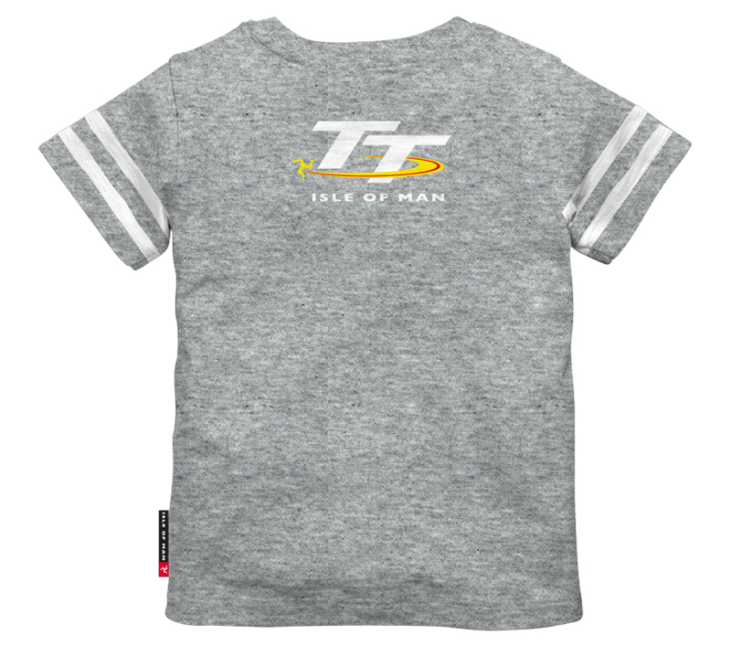TT Coloured Bikes Baby T-Shirt Grey : Isle of Man TT Shop