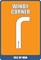 Mountain Course Corner Sign Windy Corner T-Shirt, Black