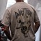 Davey Todd Lightning Bolt T-shirt, Beige