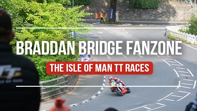 Braddan Bridge Fanzone Isle of Man TT